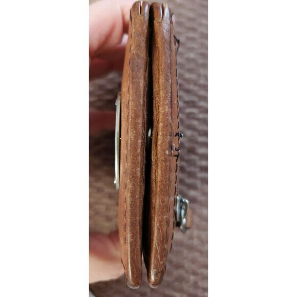 Fossil Wallet Brown Color Folding Leather Men or Women - Picture 10 of 12